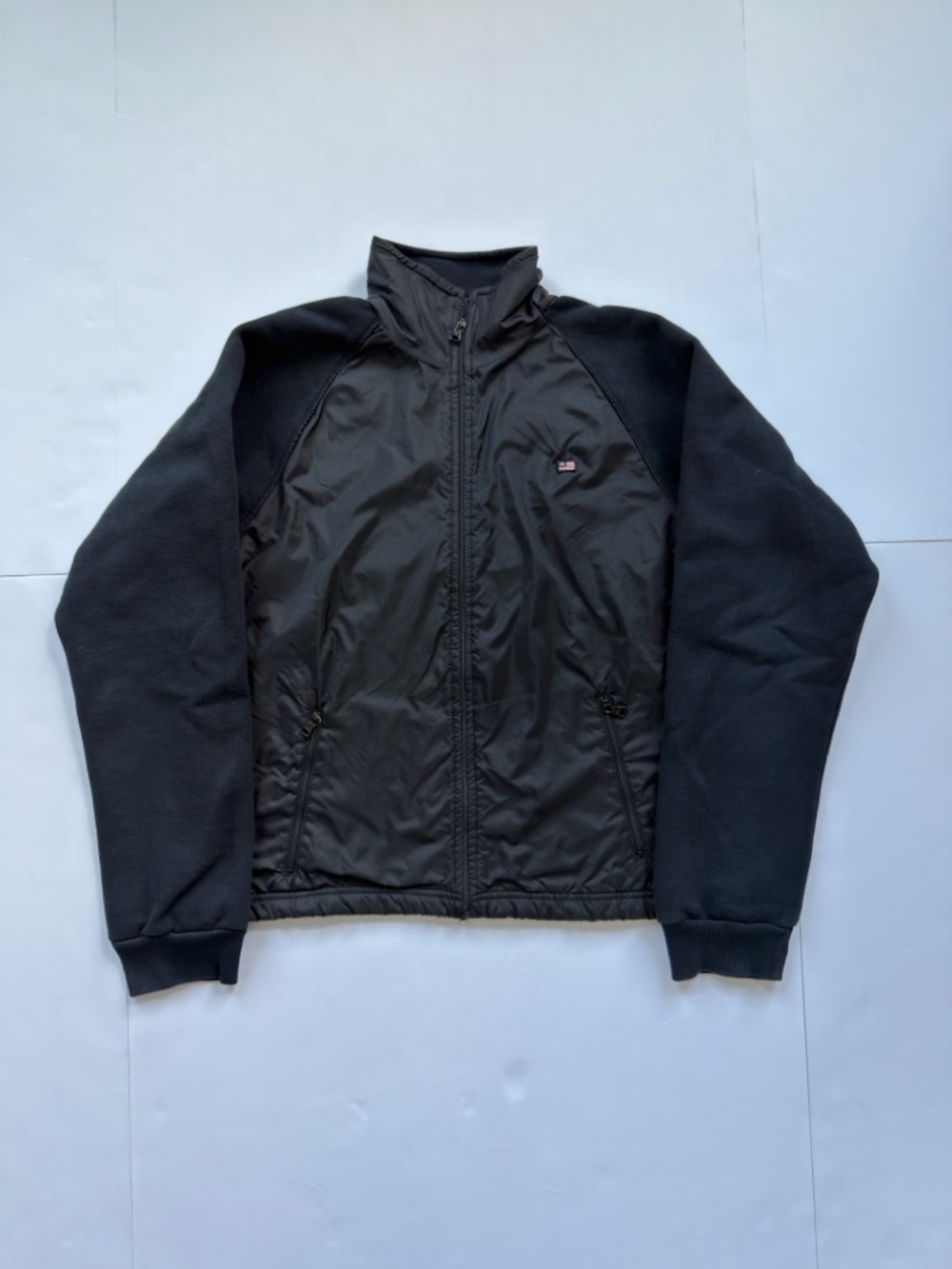 Polo Jeans Co. Ralph Lauren Black Fleece Lined Windbreaker Youth Sz XL
